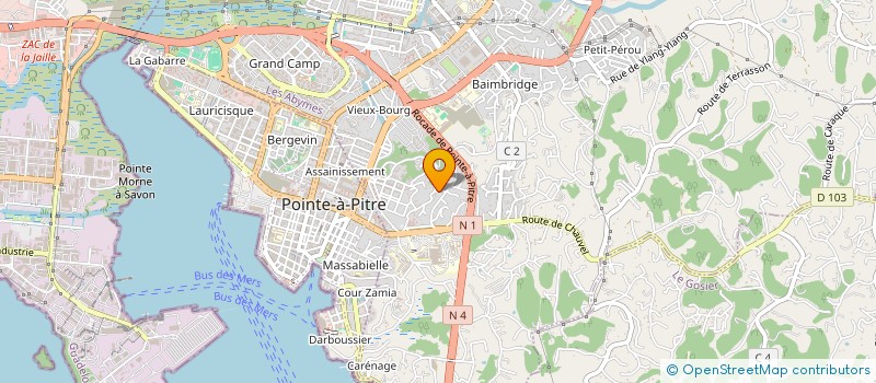localisation de l'entreprise ASSOC INTERPROF PRODUCT COMMERC VIANDES à LES ABYMES