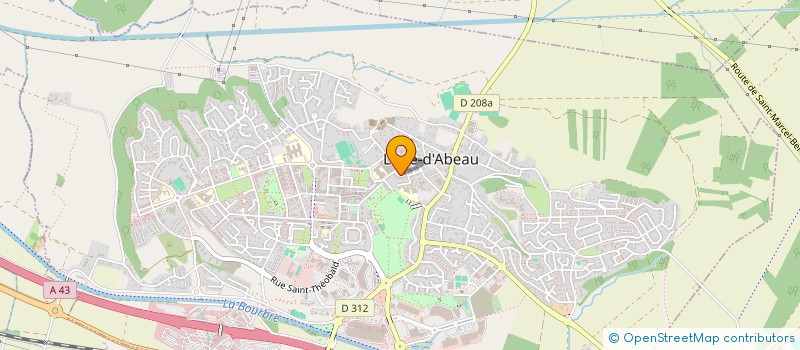 localisation de l'entreprise ASSOC ISLE D'ABEAU  L'ISLE-D'ABEAU