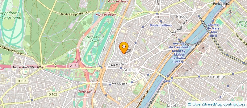 localisation de l'entreprise ASSOC JARDIN D ENFANT L O N U à PARIS