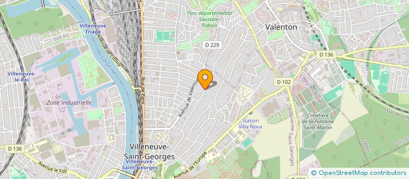 localisation de l'entreprise ASSOC JAZZ DANCE à VILLENEUVE-SAINT-GEORGES