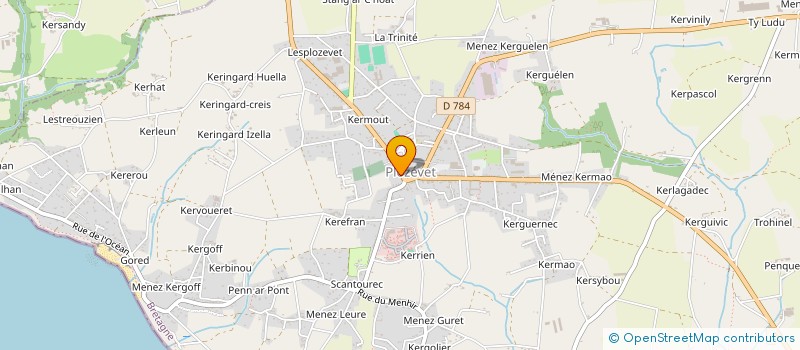 localisation de l'entreprise ASSOC JEUNES CAP BIGOUDENIE à PLOZEVET