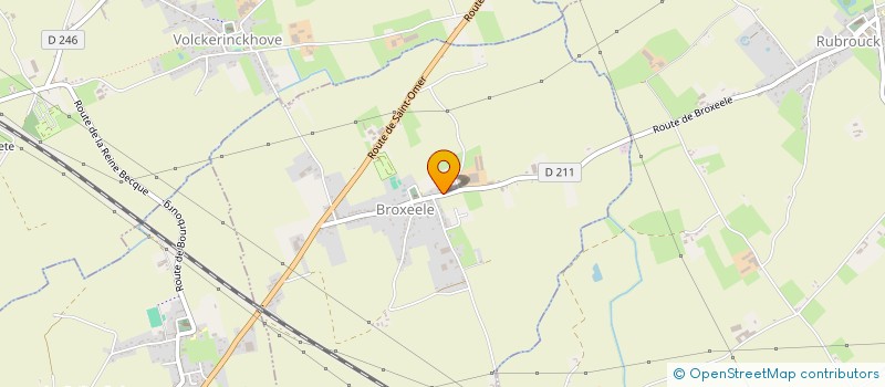 localisation de l'entreprise ASSOC JEUNES SAPEURS-POMPIERS DU CTRE INTERVENTION ET SECOURS DE L'YSER  BOLLEZEELE