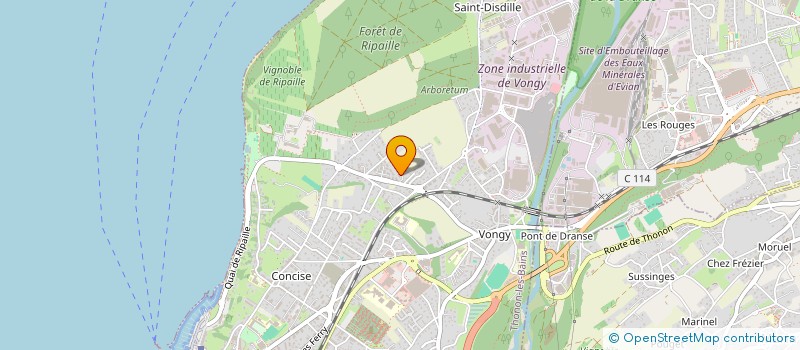 localisation de l'entreprise ASSOC JPI DE LA FIXITE AU MOUVEMENT à THONON-LES-BAINS