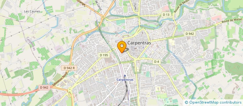 localisation de l'entreprise ASSOC JUDO BUDOKAI à CARPENTRAS