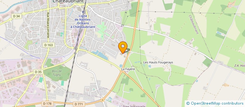 localisation de l'entreprise ASSOC JUDO CLUB CASTELBRIANTAIS  CHATEAUBRIANT