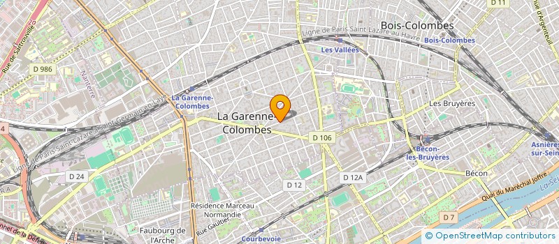 localisation de l'entreprise ASSOC JUPITER ATELIER INSTRUMENTAL PARIS à LA GARENNE-COLOMBES