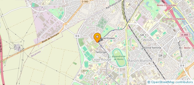 localisation de l'entreprise ASSOC JURISTES DEVELOPPEMENT LOCAL ECONOMIE MIXTE  REIMS