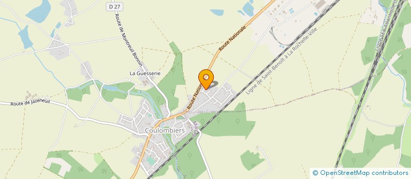 localisation de l'entreprise ASSOC L'ALIEN à COULOMBIERS