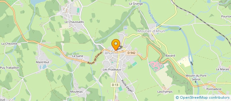 localisation de l'entreprise ASSOC L'ART EN MARCHE à AHUN