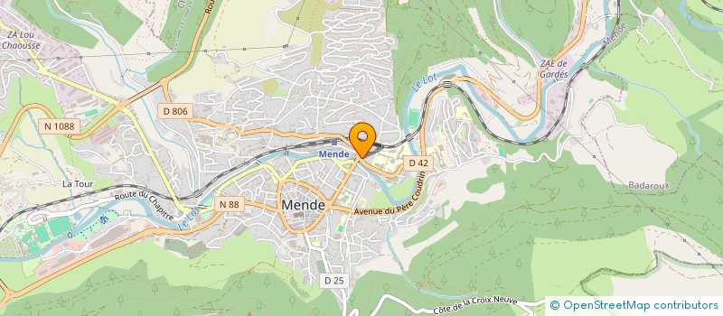 localisation de l'entreprise ASSOC L AS DE TREFLE à MENDE