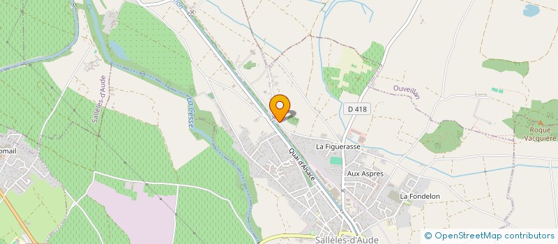 localisation de l'entreprise ASSOC L'ATELIER à SALLELES-D'AUDE