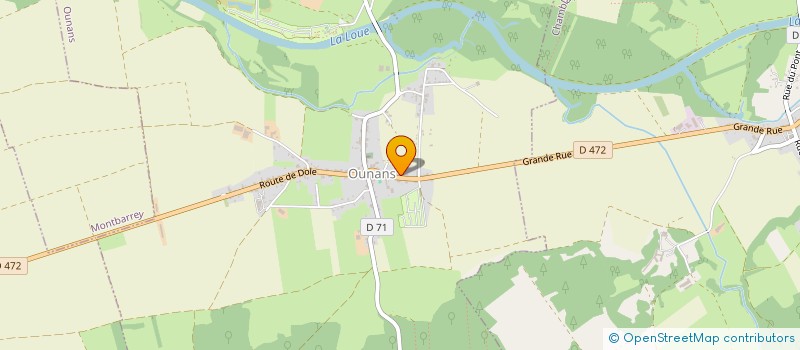 localisation de l'entreprise ASSOC L AUBE NOUVELLE à MONT-SOUS-VAUDREY
