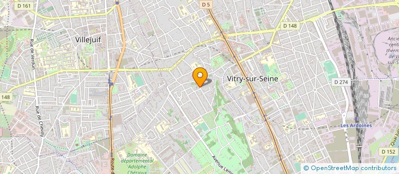 localisation de l'entreprise ASSOC L'ILET DU VOYAGEUR à VITRY-SUR-SEINE