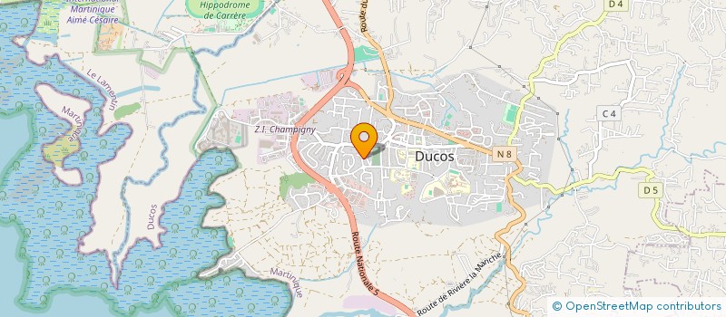 localisation de l'entreprise ASSOC L'INSERTION COMMUNICA CULTURE 2000  DUCOS