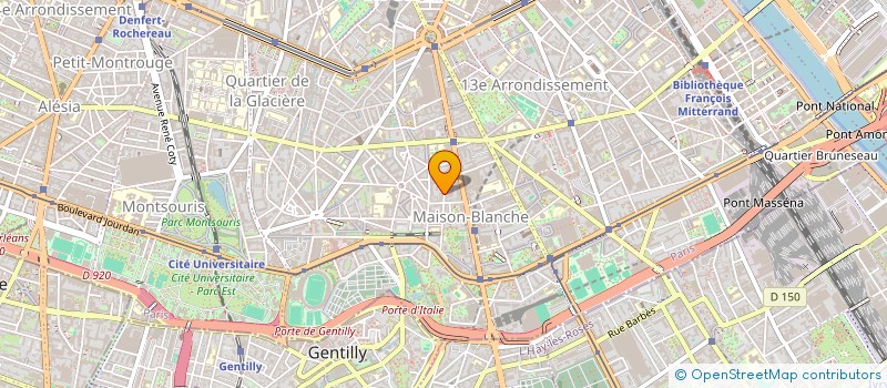 localisation de l'entreprise ASSOC L'OURS BLANC  PARIS