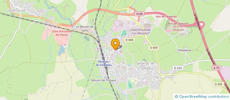 localisation de l'entreprise ASSOC LA BARBOTE CAUSSENARDE à SEVERAC D'AVEYRON