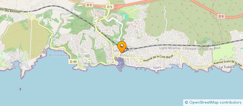 localisation de l'entreprise ASSOC LA BOULE SAUSSETOISE  SAUSSET-LES-PINS