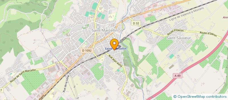 localisation de l'entreprise ASSOC LA CIE DES CHEMINS DE TRAVERSE  SAINT-MARCELLIN