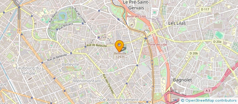 localisation de l'entreprise ASSOC   LA COMPAGNIE DU CHAT ERRANT  PARIS