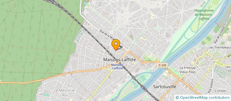 localisation de l'entreprise ASSOC LA COMPAGNIE EPONINE THEATRE à MAISONS-LAFFITTE