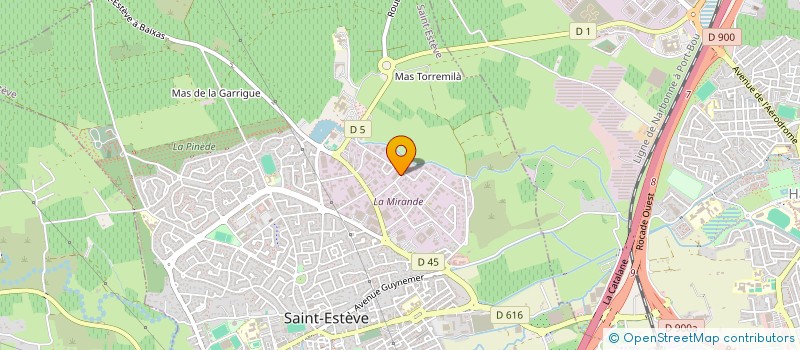 localisation de l'entreprise ASSOC LA FRONTERA PRODUCTION  SAINT-ESTEVE