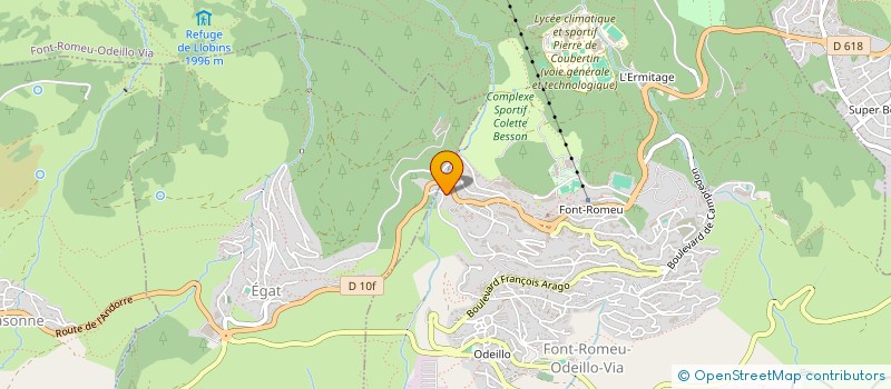 localisation de l'entreprise ASSOC LA MARMOTTE à FONT-ROMEU-ODEILLO-VIA