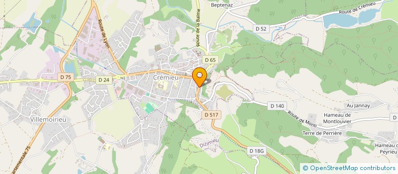 localisation de l'entreprise ASSOC LA PIERRE ANGULAIRE  CREMIEU