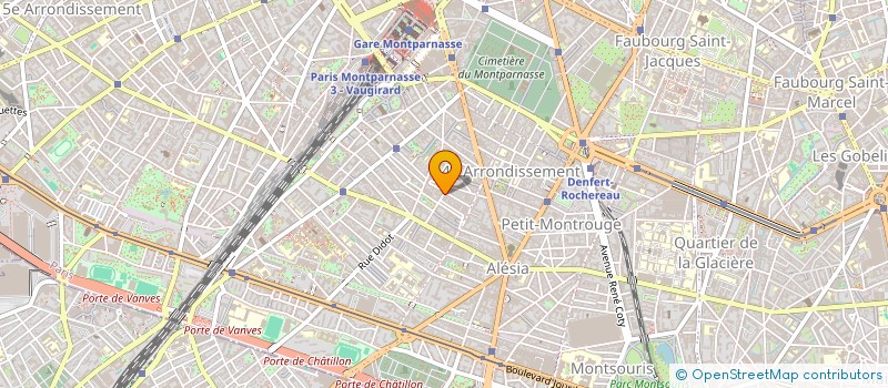 localisation de l'entreprise ASSOC LA PORTE ENTR'OUVERTE à PARIS