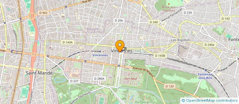 localisation de l'entreprise ASSOC  LA PROTECTION VINCENNES  VINCENNES