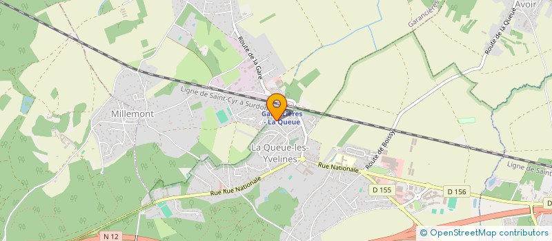 localisation de l'entreprise ASSOC LA ROSERAIE  LA QUEUE-LES-YVELINES