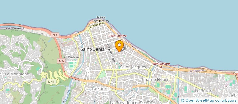 localisation de l'entreprise ASSOC. LA ROUTE DE LA SOLIDARITE à SAINT-DENIS