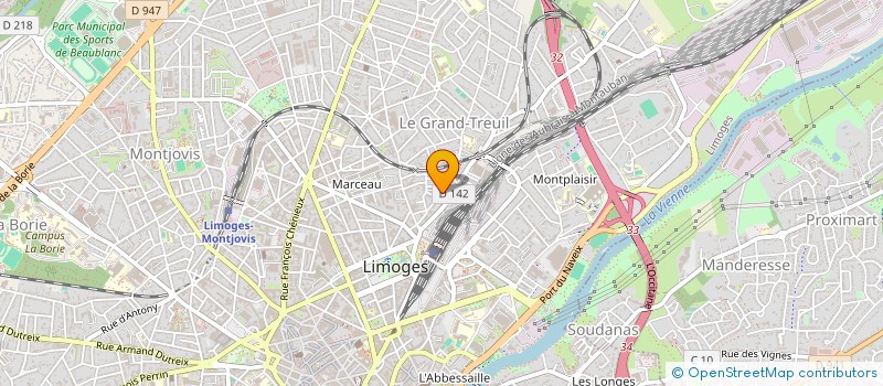 localisation de l'entreprise ASSOC LA ST-ANTOINE à LIMOGES