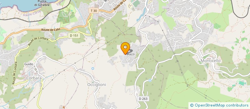 localisation de l'entreprise ASSOC LA VALLEE DE PALAZZI à SANTA-REPARATA-DI-BALAGNA