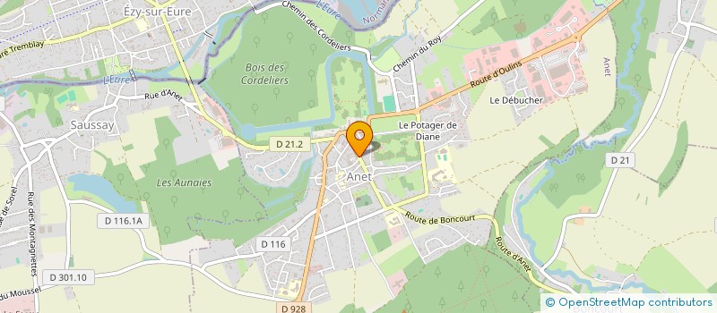localisation de l'entreprise ASSOC LAWN TENNIS ANET à ANET
