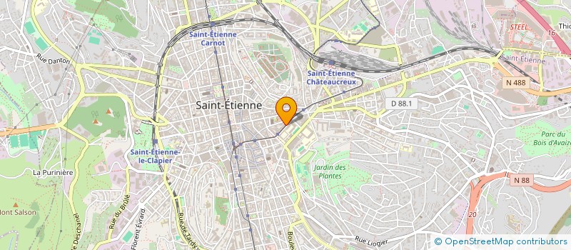 localisation de l'entreprise ASSOC LE BOIS DU GENEST  SAINT-ETIENNE