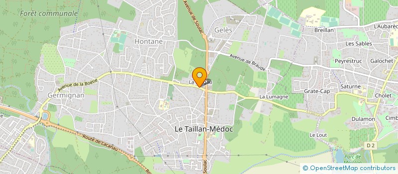 localisation de l'entreprise ASSOC LE DEVELOPPEMENT DE L'AQUACULTURE à LE TAILLAN-MEDOC