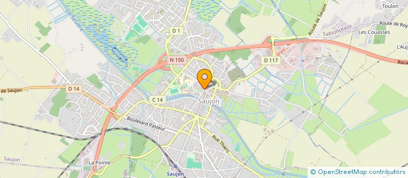 localisation de l'entreprise ASSOC LE FIL DE LA SEUDRE  SAUJON