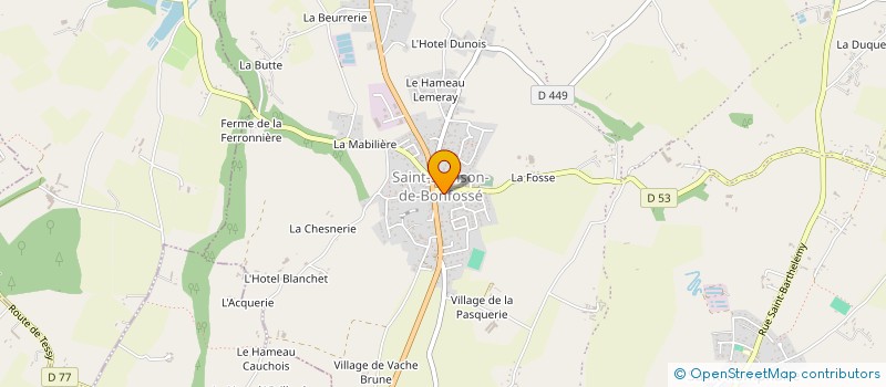 localisation de l'entreprise ASSOC LE HAMEAU DES ARTS  BOURGVALLEES