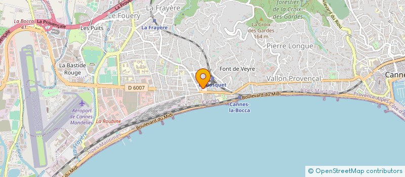 localisation de l'entreprise ASSOC LE PETIT BOCCASSIEN à CANNES