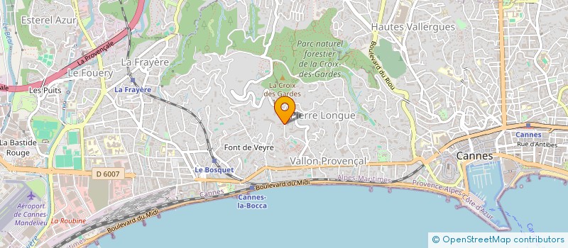 localisation de l'entreprise ASSOC LE RAYON DE SOLEIL DE CANNES à CANNES