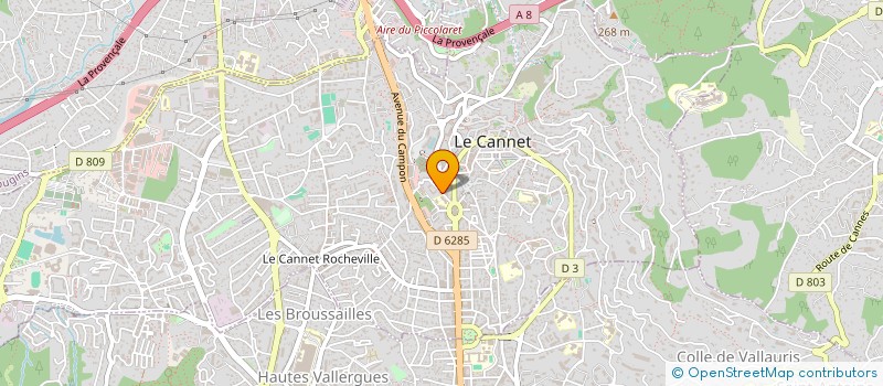 localisation de l'entreprise ASSOC LE SEPT COEUR à LE CANNET