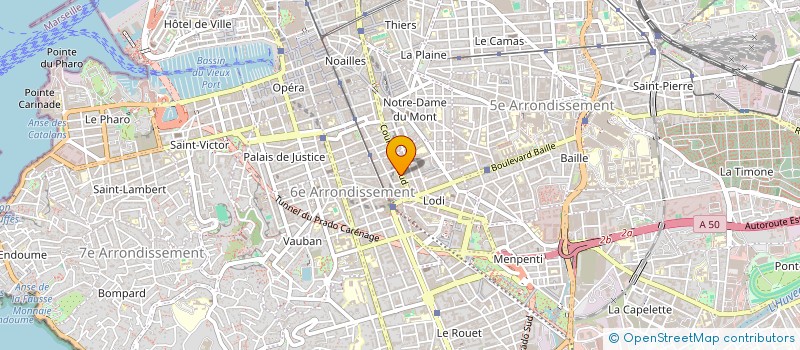 localisation de l'entreprise ASSOC LE VERSEAU ENTRAID TRAV DEFIC AUDI à MARSEILLE