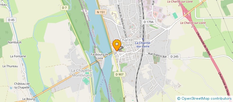 localisation de l'entreprise ASSOC LES AMIS DE LA CHARITE SUR LOIRE à LA CHARITE-SUR-LOIRE