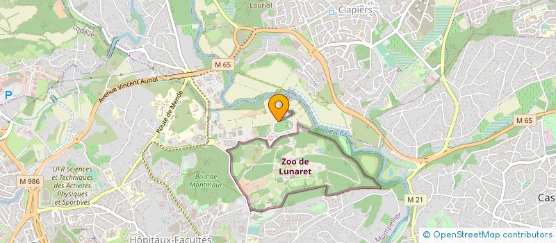 localisation de l'entreprise ASSOC LES AMIS DE LA FERME POUR ENFANTS à MONTPELLIER