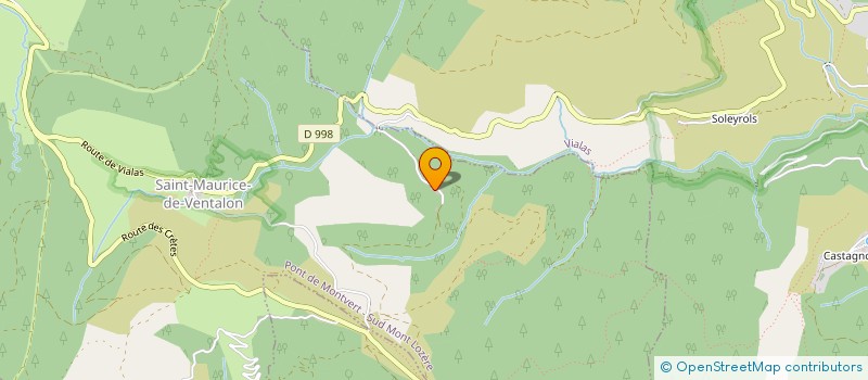 localisation de l'entreprise ASSOC LES AMIS DE MASSUFRET à PONT DE MONTVERT SUD MONT LOZERE