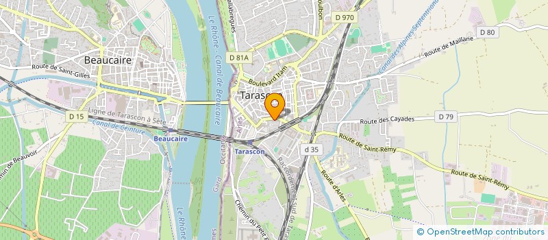 localisation de l'entreprise ASSOC LES AMIS DE ROBERT ARCHET  TARASCON