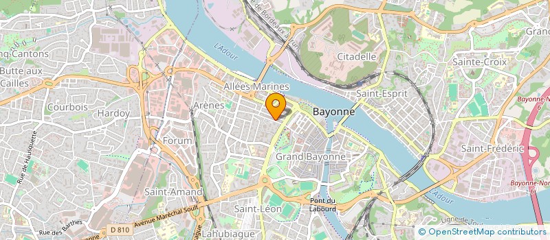 localisation de l'entreprise ASSOC LES AMIS DES ORGUES DE BAYONNE à BAYONNE