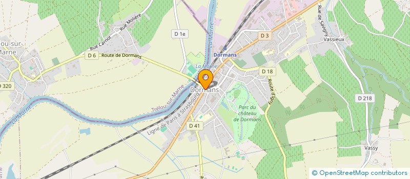 localisation de l'entreprise ASSOC LES AMIS DU CHATEAU DE DORMANS à DORMANS