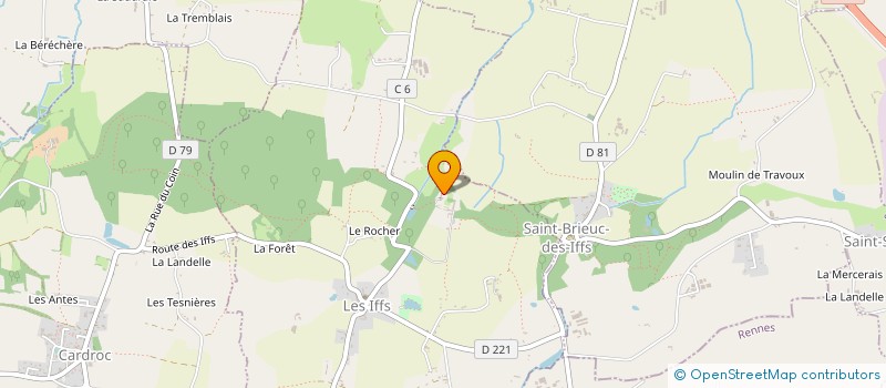 localisation de l'entreprise ASSOC LES AMIS DU CHATEAU DE MONTMURAN  HEDE-BAZOUGES