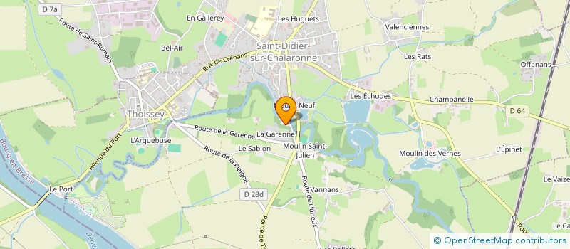 localisation de l'entreprise ASSOC LES AMIS DU MOULIN  SAINT-DIDIER-SUR-CHALARONNE